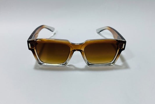 Bold Design-F0477 Bent Lens Square Shape Sunglasses