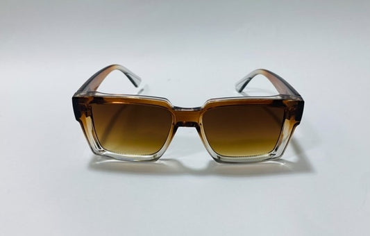 Bold Design-F0481 Bent Lens Rectangle Sunglasses