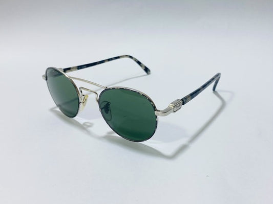 NOS VINTAGE SUNGLASSES RAY BAN W2006 CHAOS ROUND B&L BAUSCH LOMB SILVER MARBLED