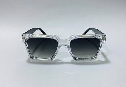 Bold Design-F0475 Bent Lens Panto Shape Sunglasses