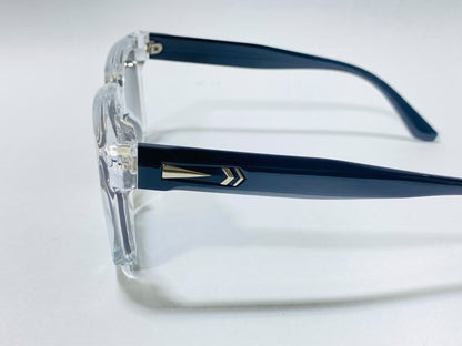Bold Design-F0475 Bent Lens Panto Shape Sunglasses