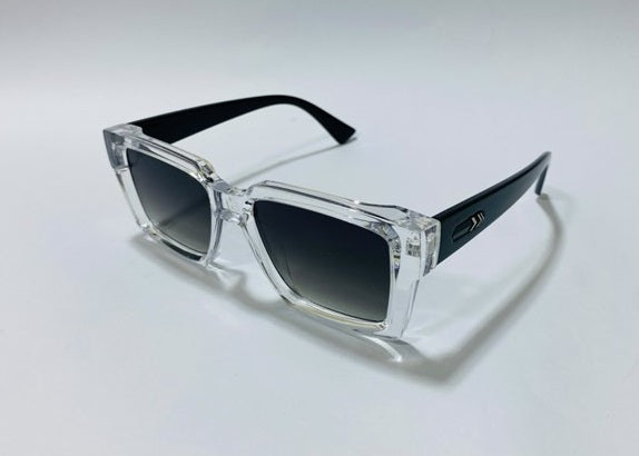 Bold Design-F0481 Bent Lens Rectangle Sunglasses