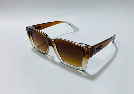 Bold Design-F0481 Bent Lens Rectangle Sunglasses