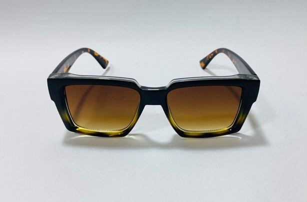 Bold Design-F0481 Bent Lens Rectangle Sunglasses