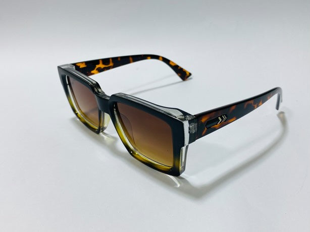 Bold Design-F0481 Bent Lens Rectangle Sunglasses