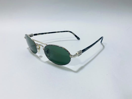 NOS VINTAGE SUNGLASSES RAY BAN W2006 CHAOS ROUND B&L BAUSCH LOMB SILVER MARBLED