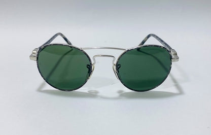 NOS VINTAGE SUNGLASSES RAY BAN W2006 CHAOS ROUND B&L BAUSCH LOMB SILVER MARBLED
