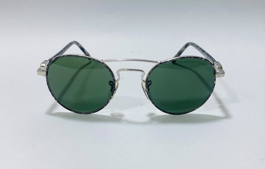 NOS VINTAGE SUNGLASSES RAY BAN W2006 CHAOS ROUND B&L BAUSCH LOMB SILVER MARBLED